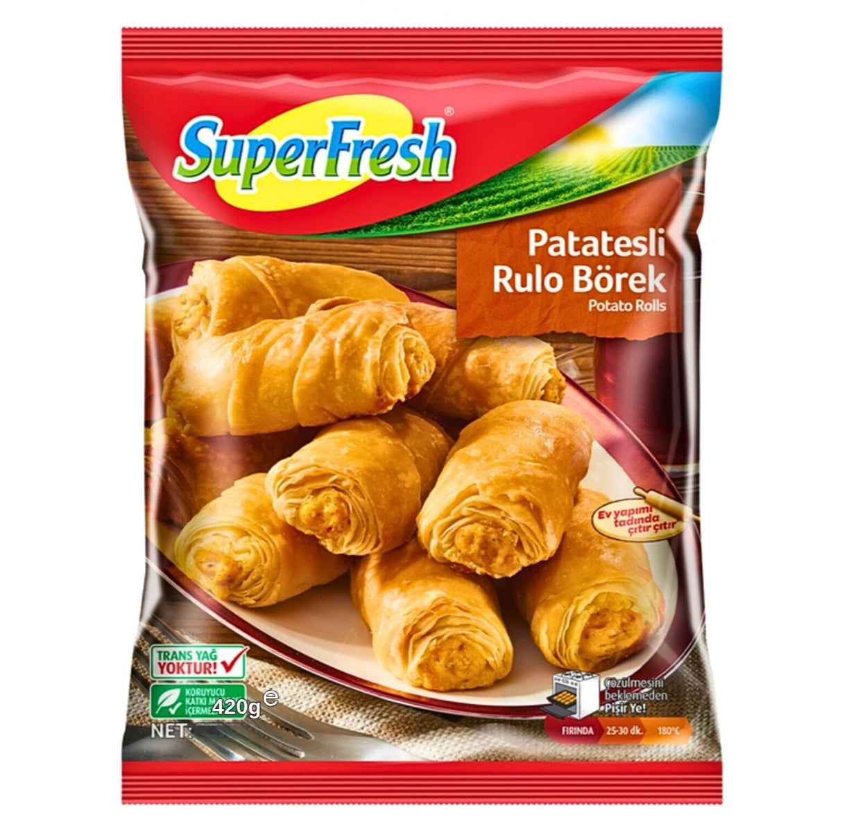 SuperFresh Rulo Borek Potato 420g