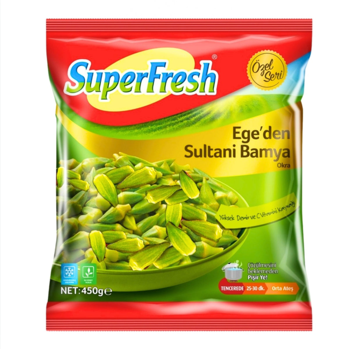 SuperFresh Ege`den Sultani Okra 450g