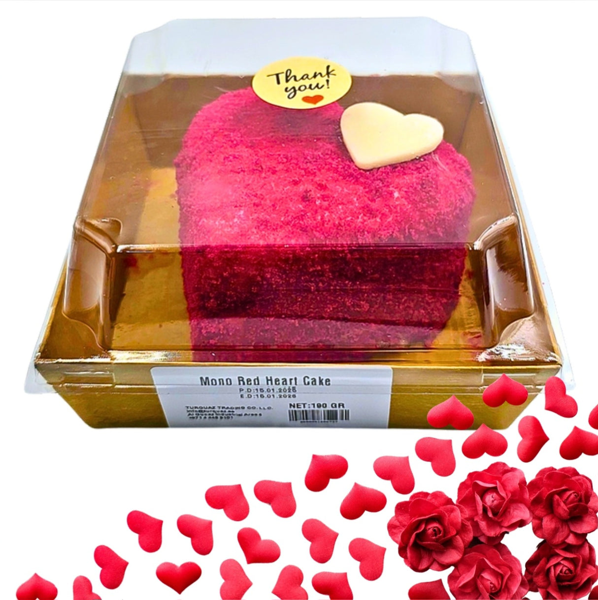 Sweet Heaven Mono Red Heart Cake 190g