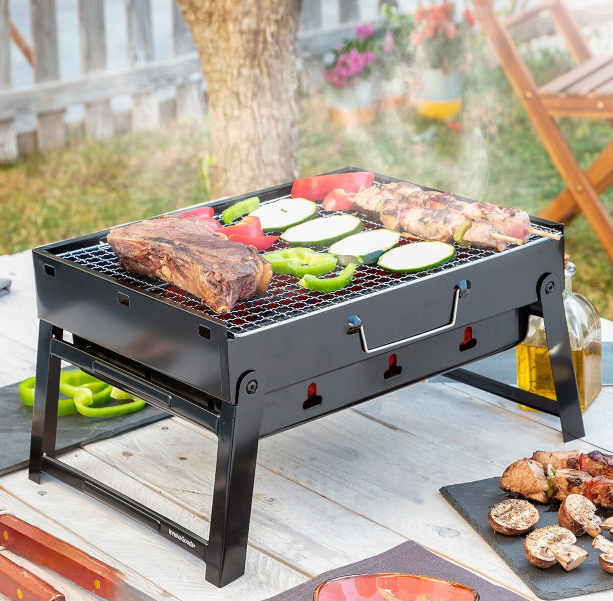 Portable Barbeque Grill 35X27cm Expand Height 19.5cm