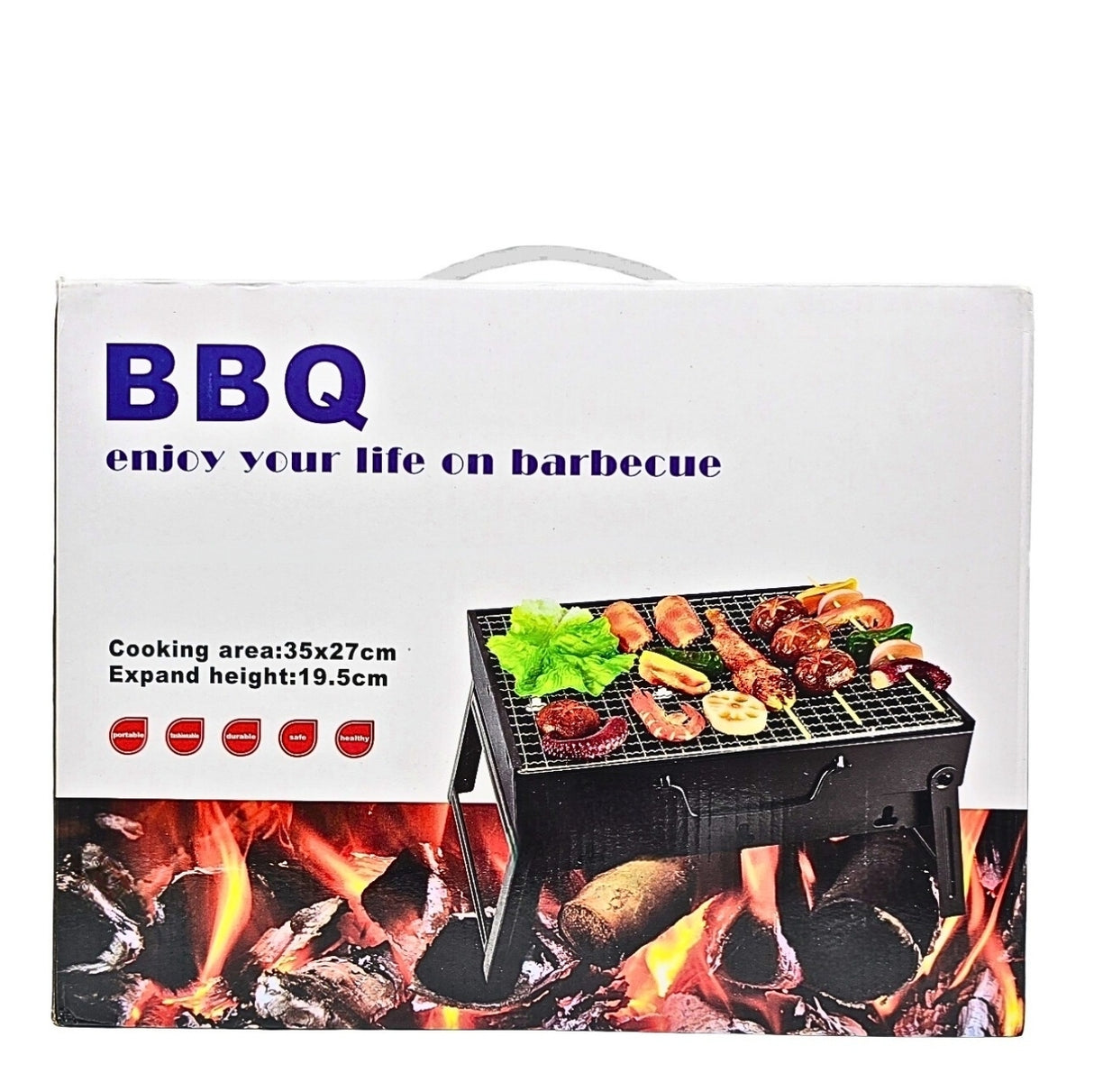Portable Barbeque Grill 35X27cm Expand Height 19.5cm