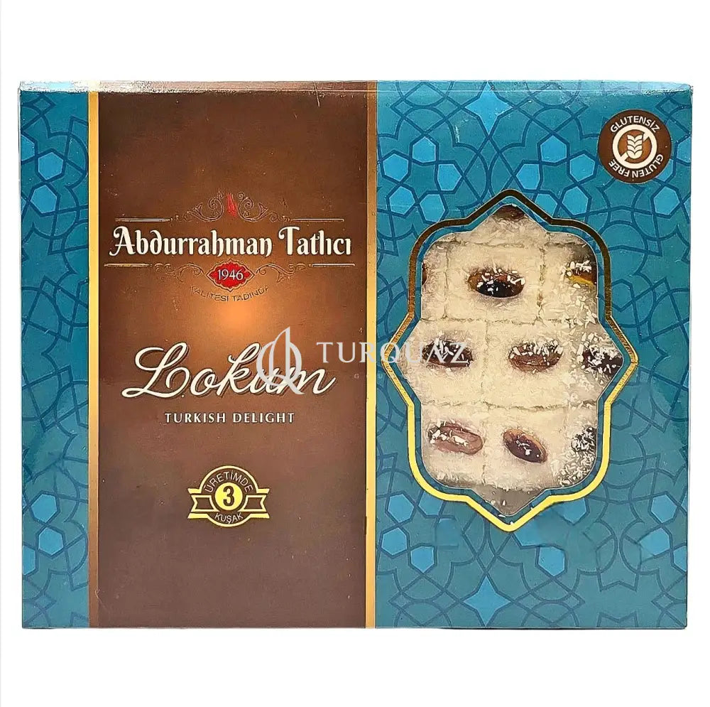 Abdurahman Tatlıcı Sultan Turkish Delight with Coconut Pistachio 550g Delight With Coconut Pistachio