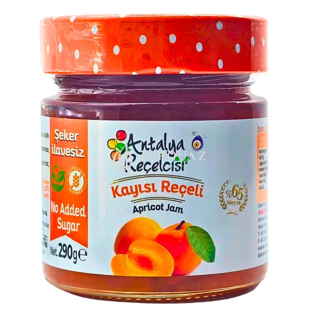 Antalya Recelcisi Apricot Jam Zero Sugar 290g TURKISH JAM