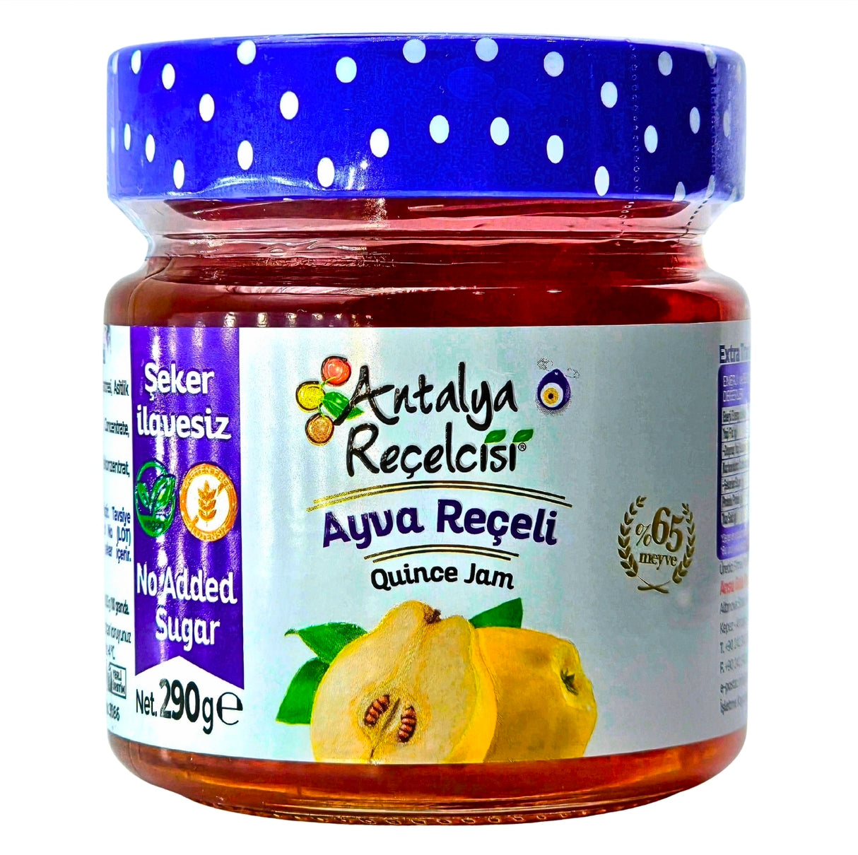 Antalya Recelcisi Quince Zero Sugar Jam 290g