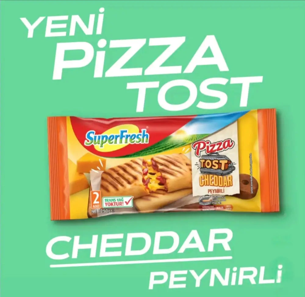 SuperFresh Pizza Toast with Cheddar 12x200g - SuperFresh Pizza Toast With Cheddar 12x200g