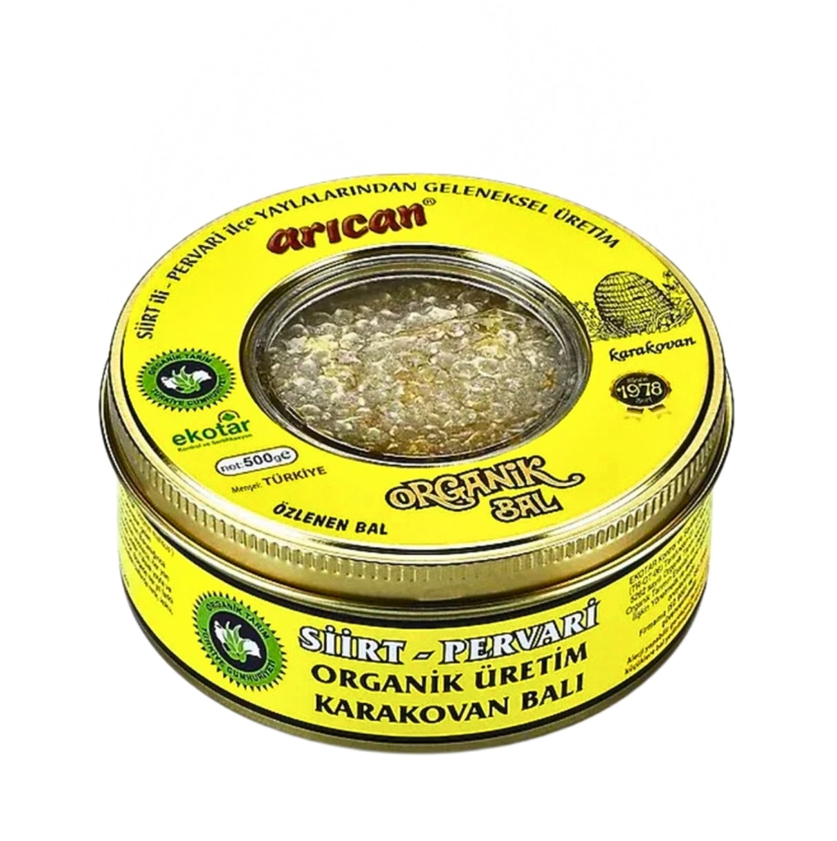 Arican Siirt Pervari Flower Organic Honey Comb 500g