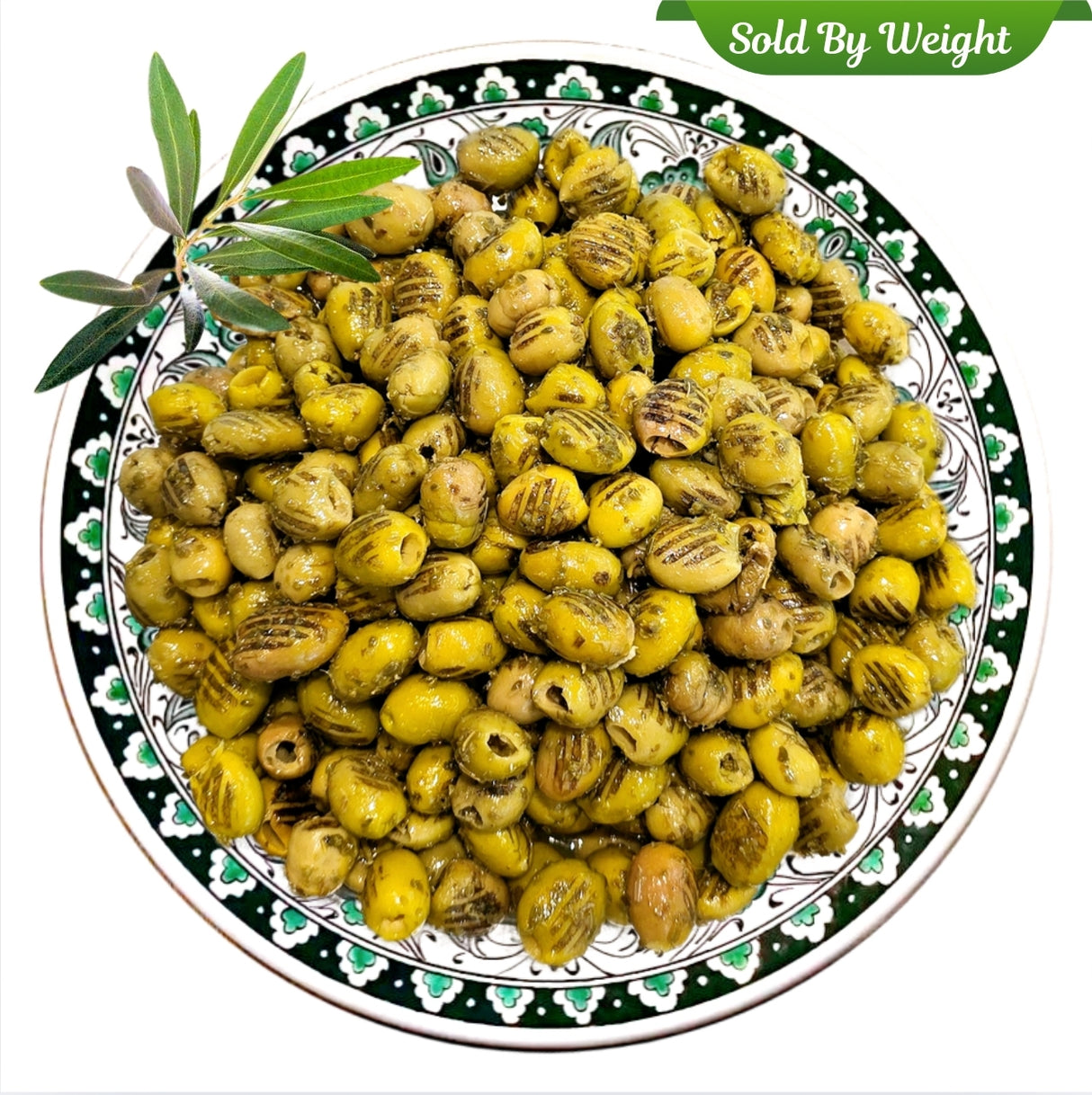 Gourmet Grilled Green Olives SBW