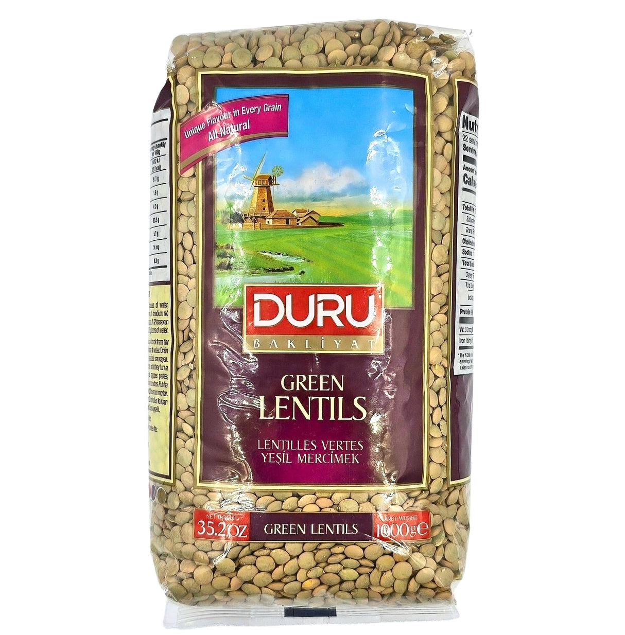 Duru Green Lentils 1Kg