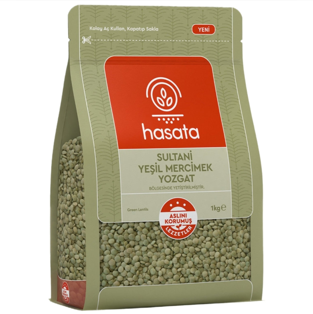 Hasata Yozgat Sultani Green Lentils 1000g