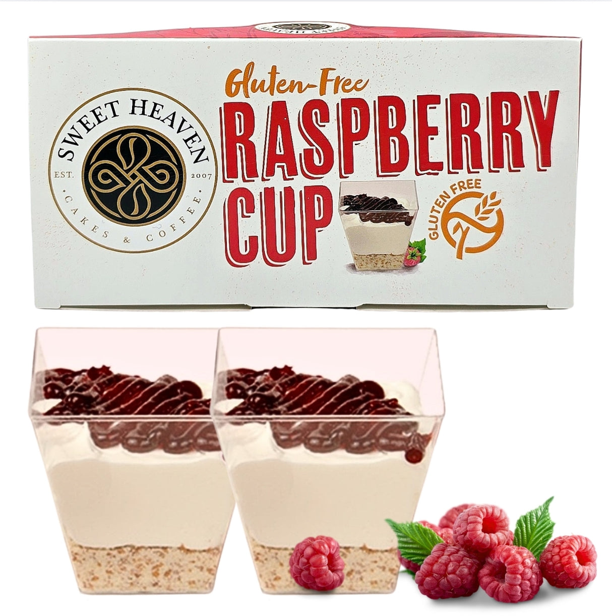 Sweet Heaven Raspberry Cupcakes Gluten free 2pcsX180g