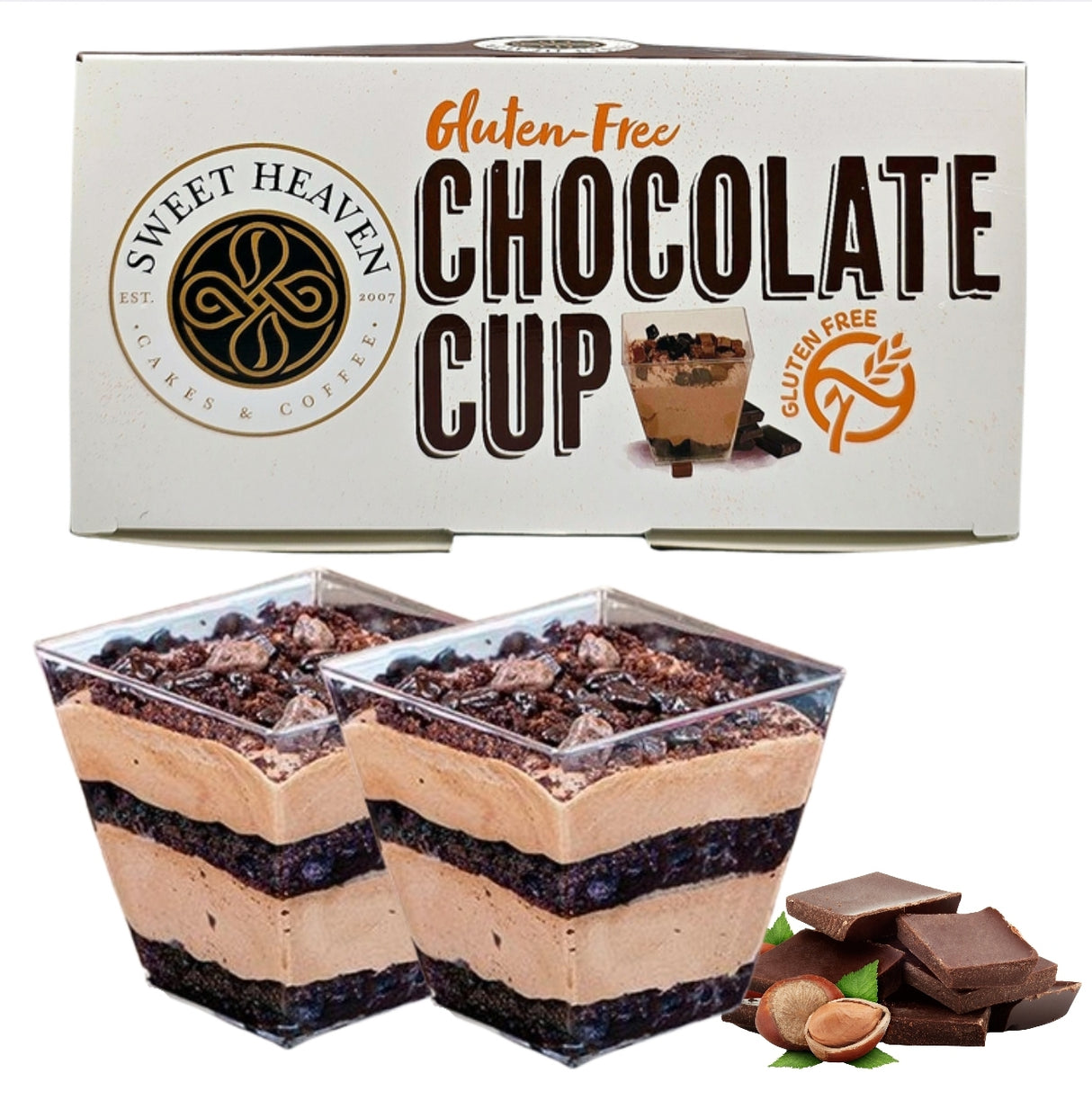 Sweet Heaven Chocolate Cupcakes Gluten Free 2pcsX180g