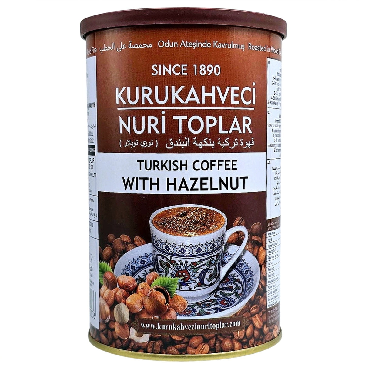Nuri Toplar Hazelnut Turkish Coffee 250g