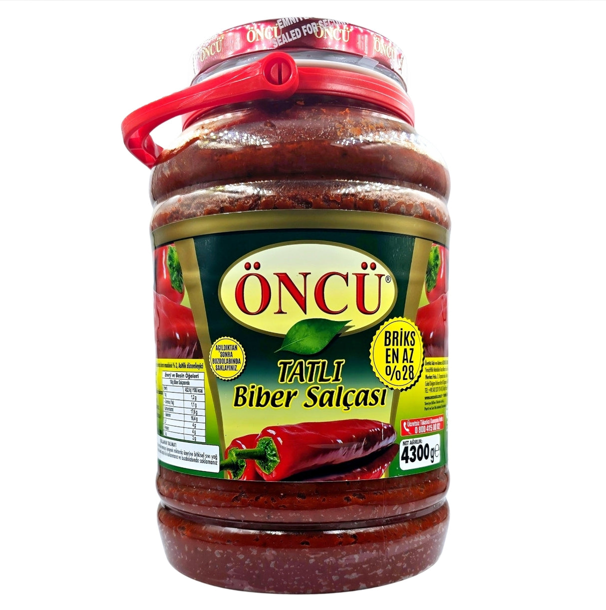 Oncu Sweet Pepper Paste 4.3Kg