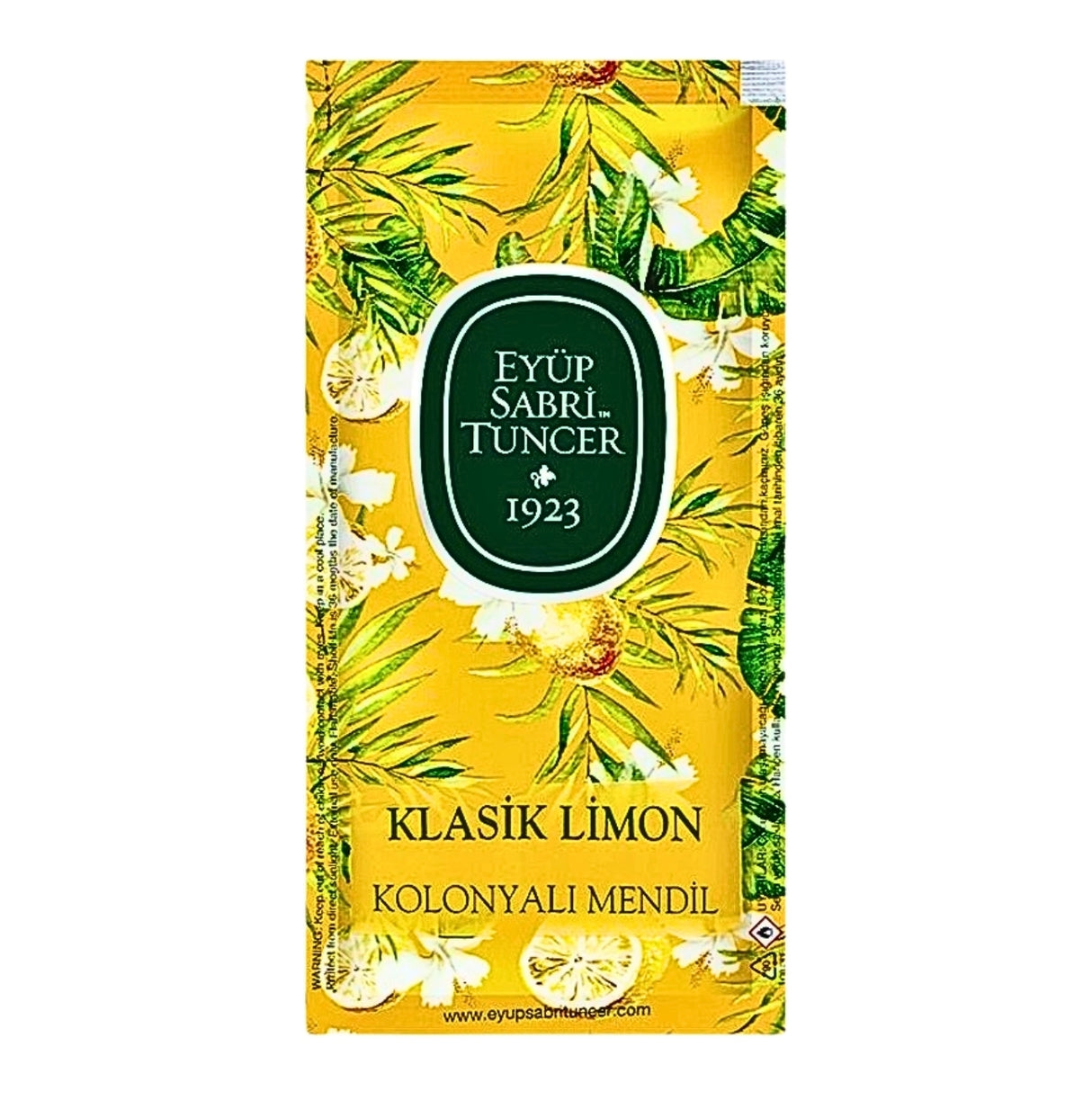 Eyup Sabri Tuncer Classic Lemon Cologne Towel 150pcs (Small Size)
