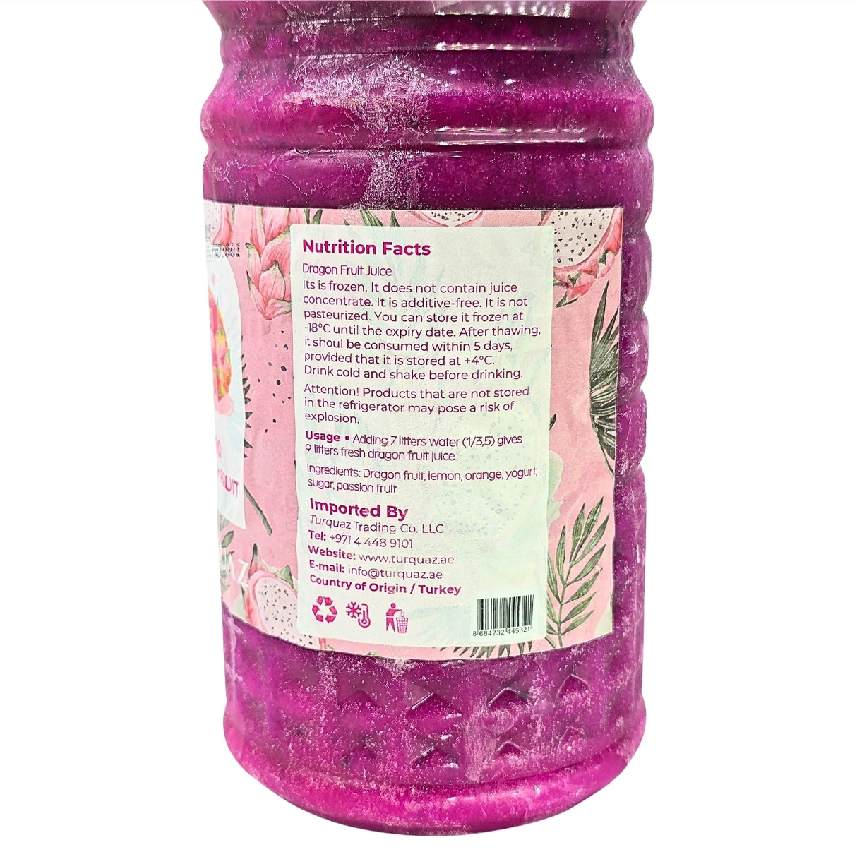 Turquaz Gourmet Dragon Fruit Juice 2Lt