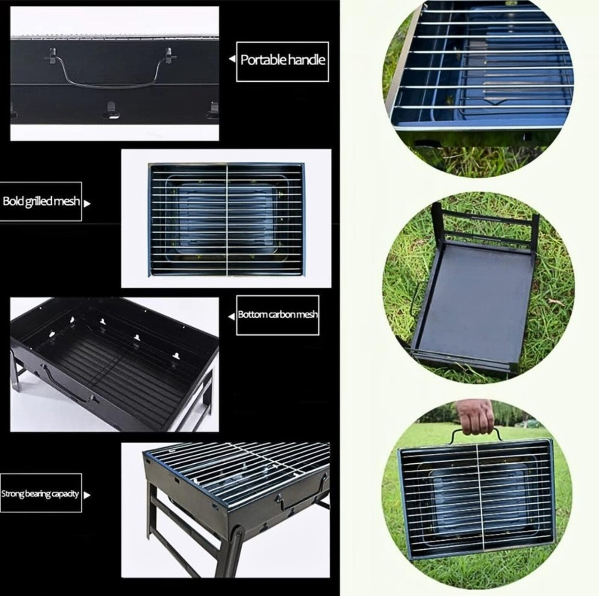 Portable Barbeque Grill 35X27cm Expand Height 19.5cm
