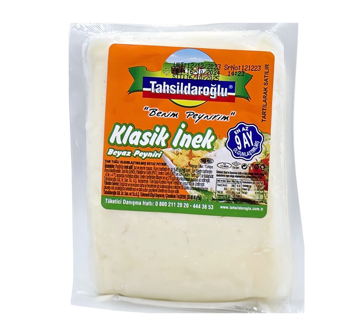 Tahsildaroglu Full fat White Cheese SBW