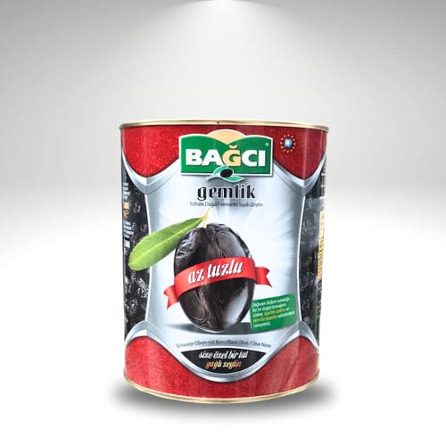 Bagci Black Olive Oval Tin 1000 Gr