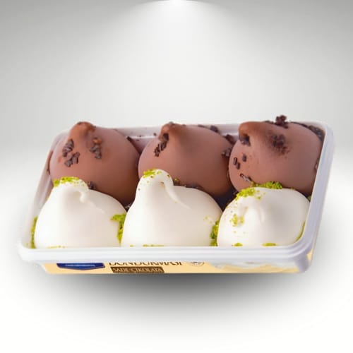 Alpedo Scoops Chocolate-Plain Ice Cream 480 Gr