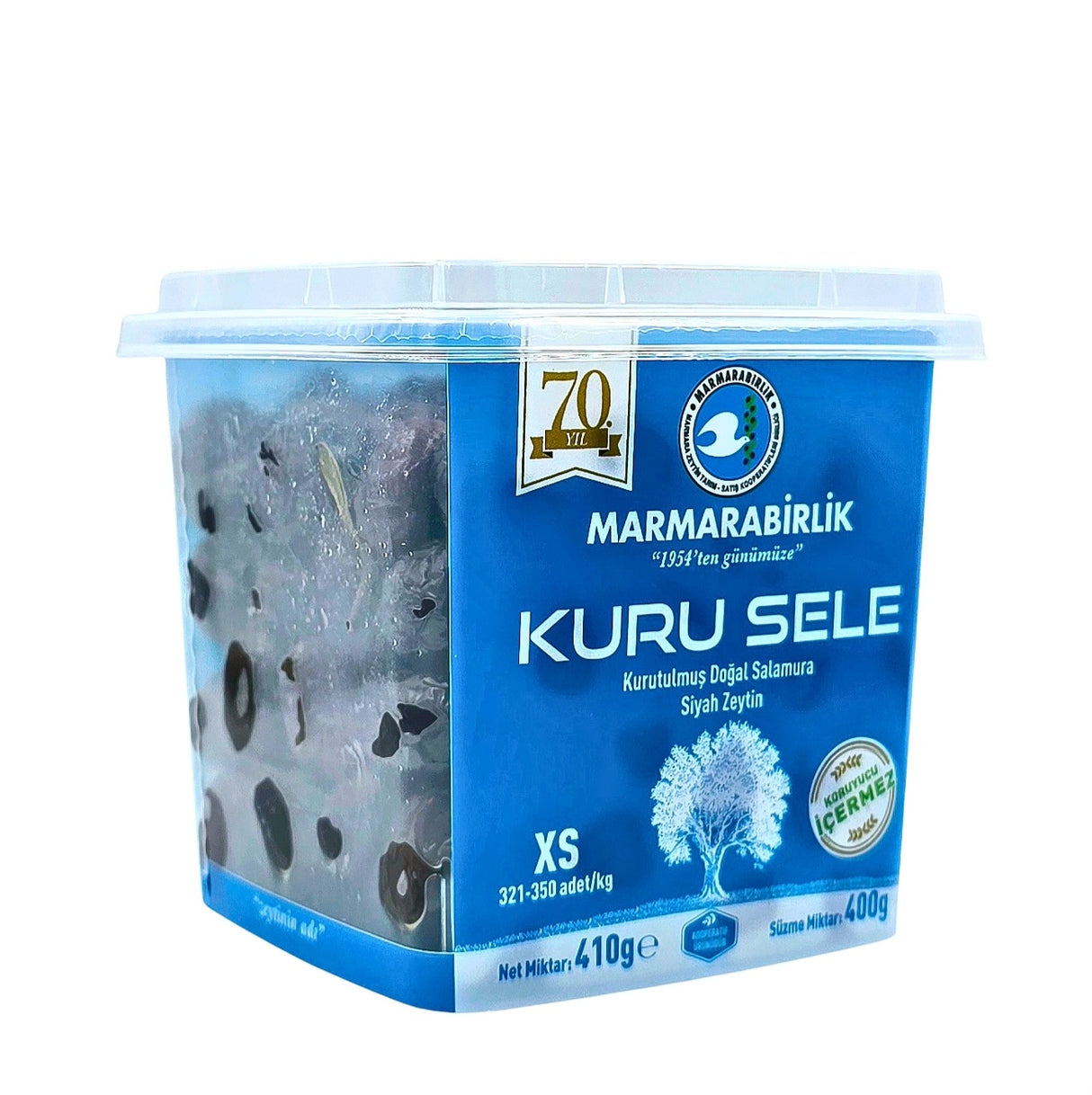 MarmaraBirlik Kuru Sele Black Olives 400 Gr