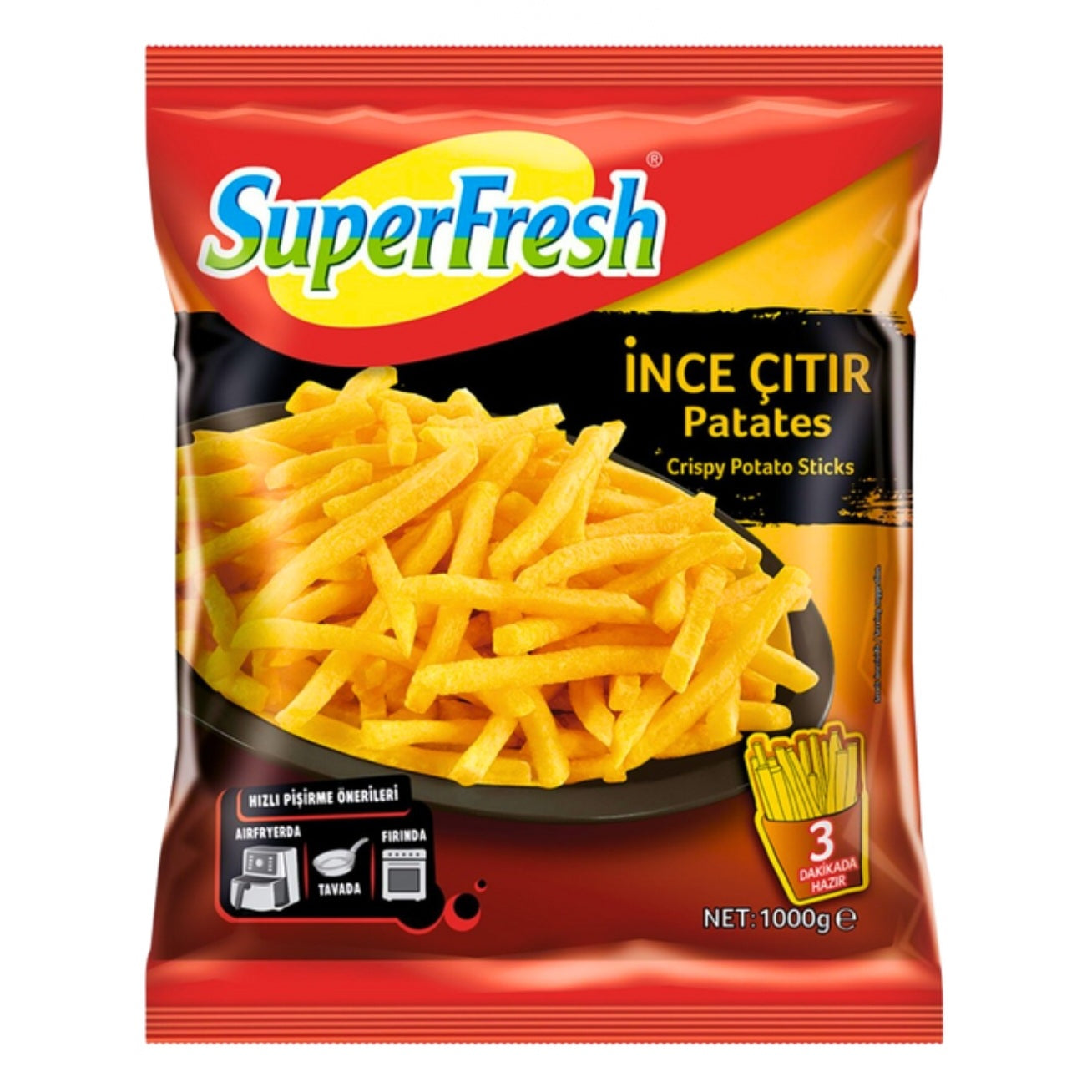 SuperFresh Crispy  Potato Sticks 1000g