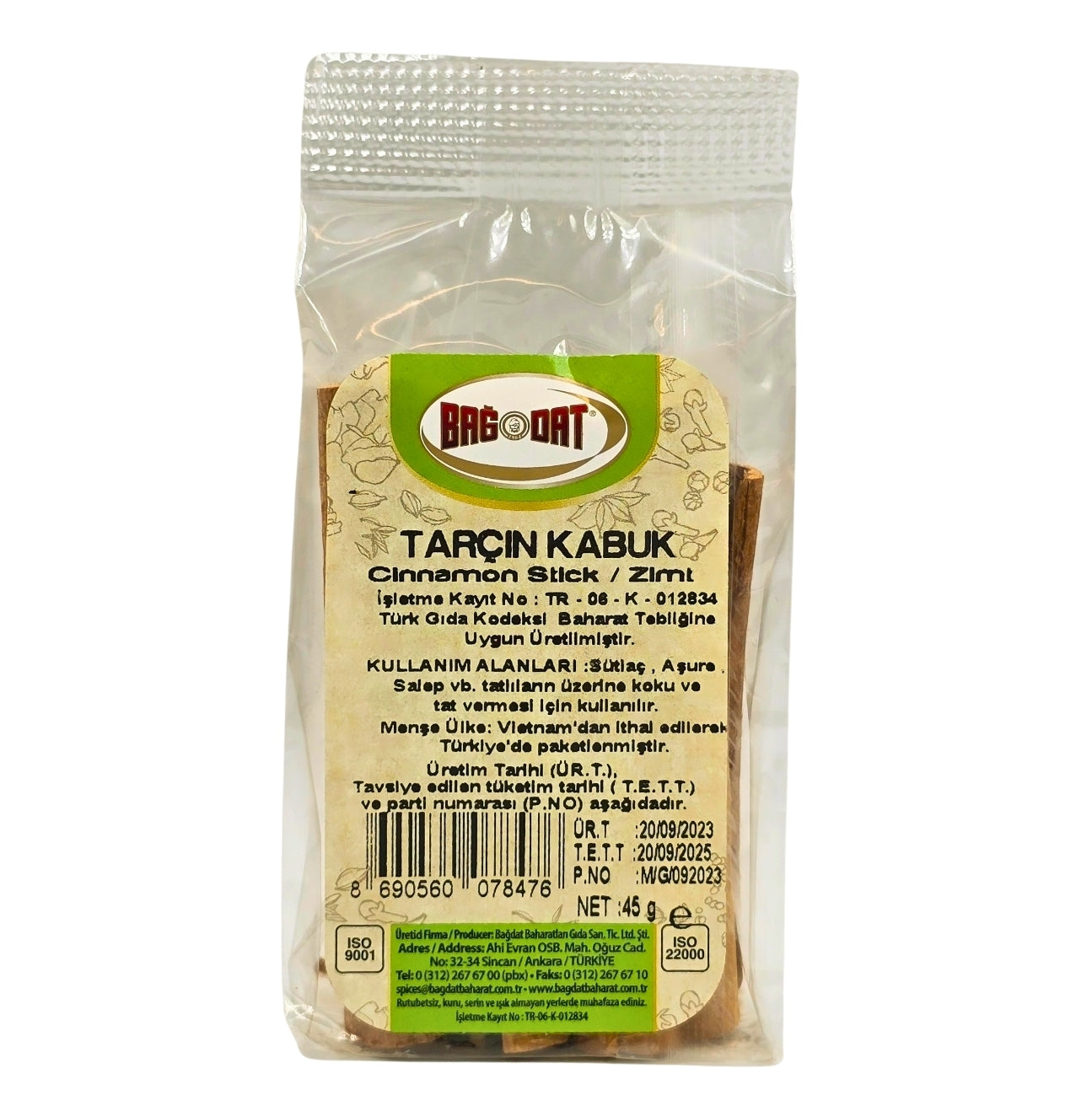 Bagdat Cinnamon Stick 45g