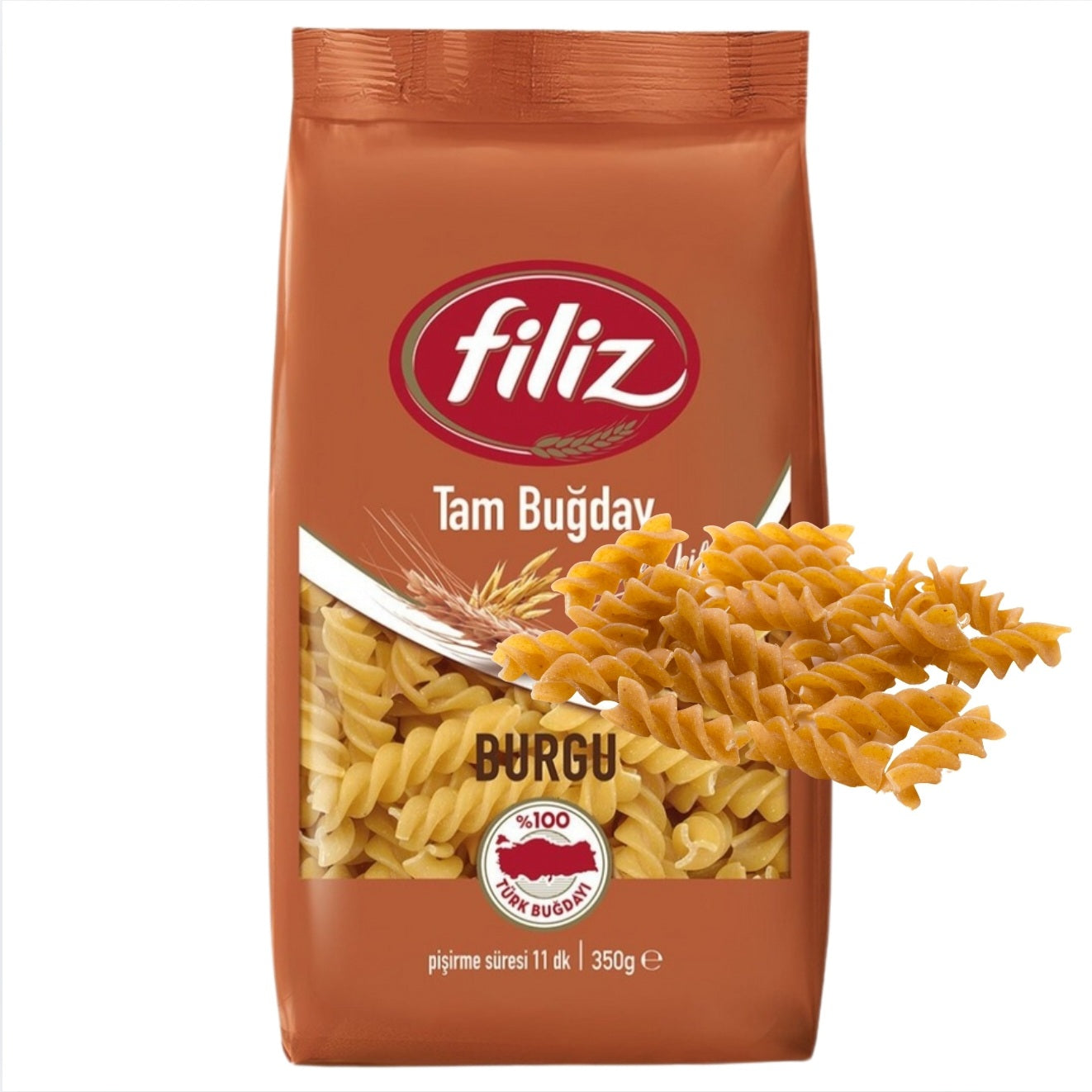 Filiz Fusilli Whole Wheat Pasta 350g
