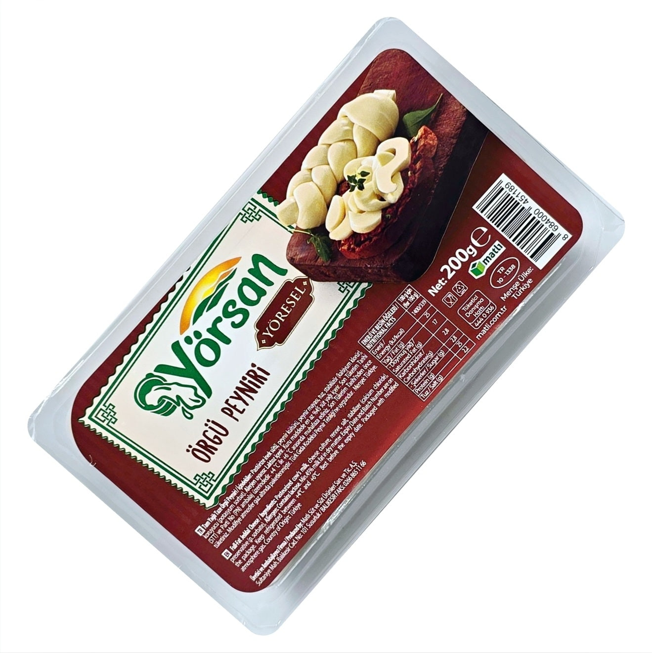 Yorsan Plaited Cheese 200g