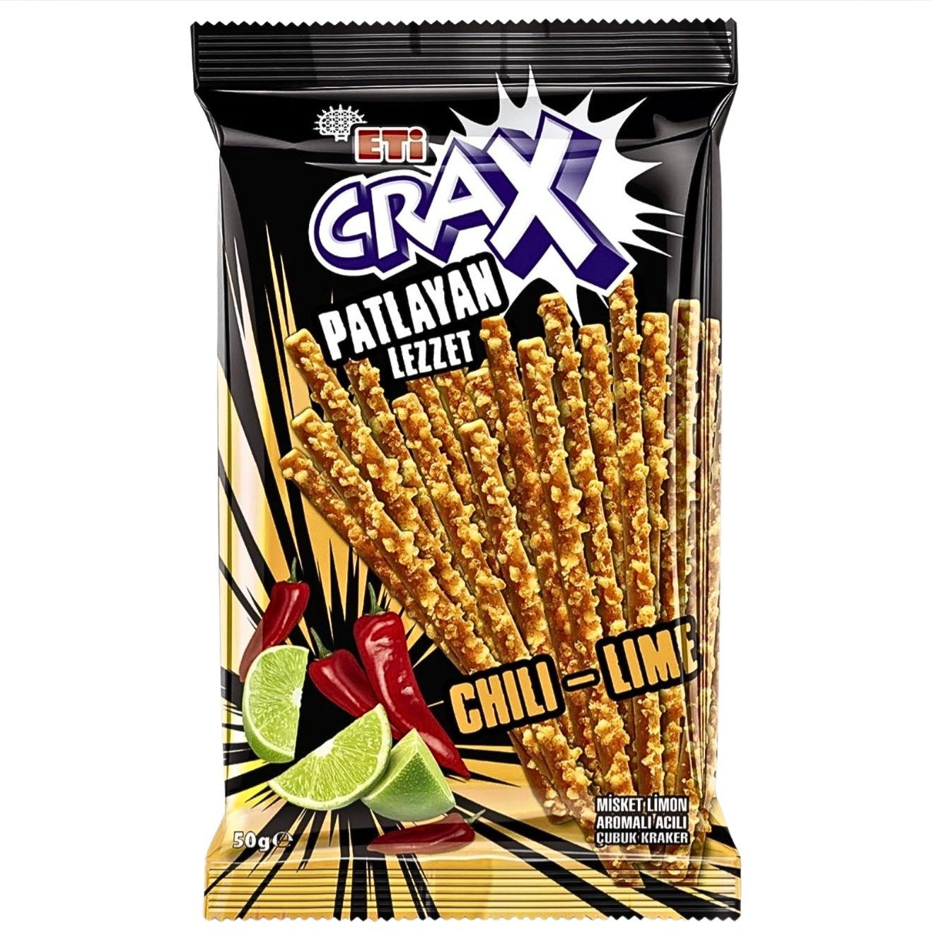 Eti Crax Chili Lime 50g
