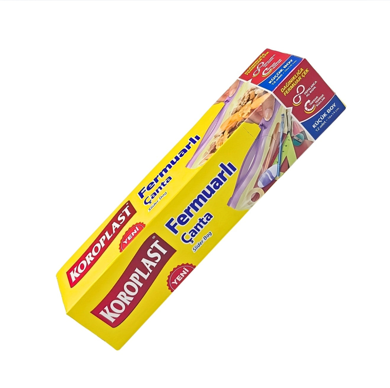 Koroplast Zippered Bag Small Size 12 Pieces 16X14cm