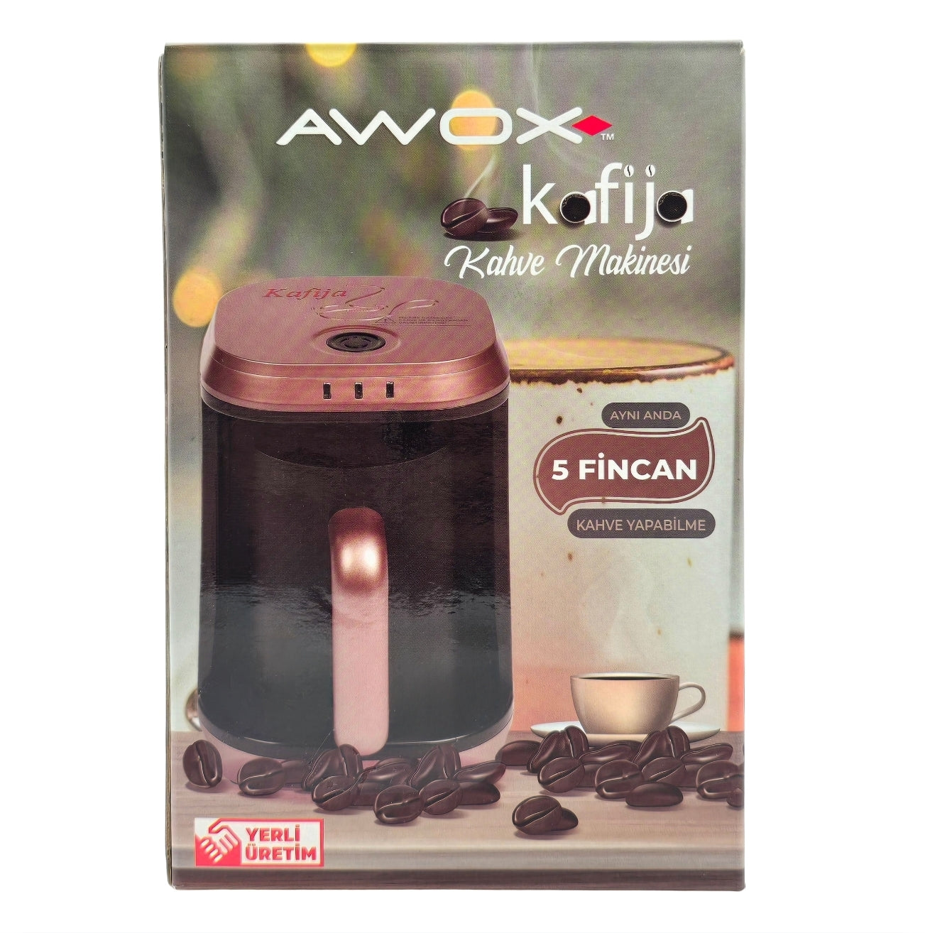 Awox Kafija Rose Gold Turkish Coffee Machine Single Pot