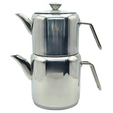 Paci Silindir Metal Handle 304 Stainless Steel Turkish Teapot