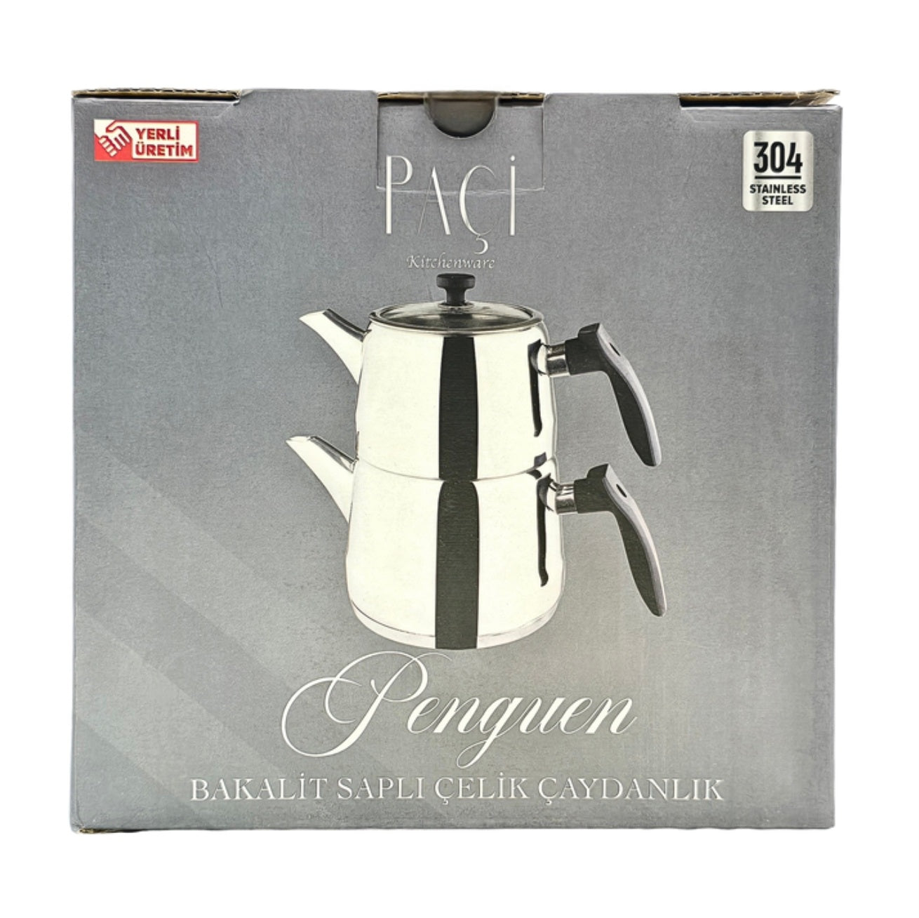 Paci Penguin 304 Stainless Steel Turkish Tea Pot