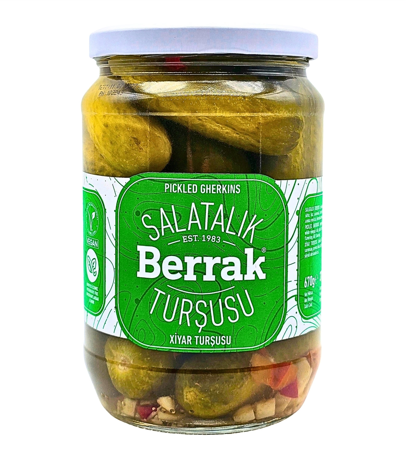 Berrak Pickled Gherkins 670g