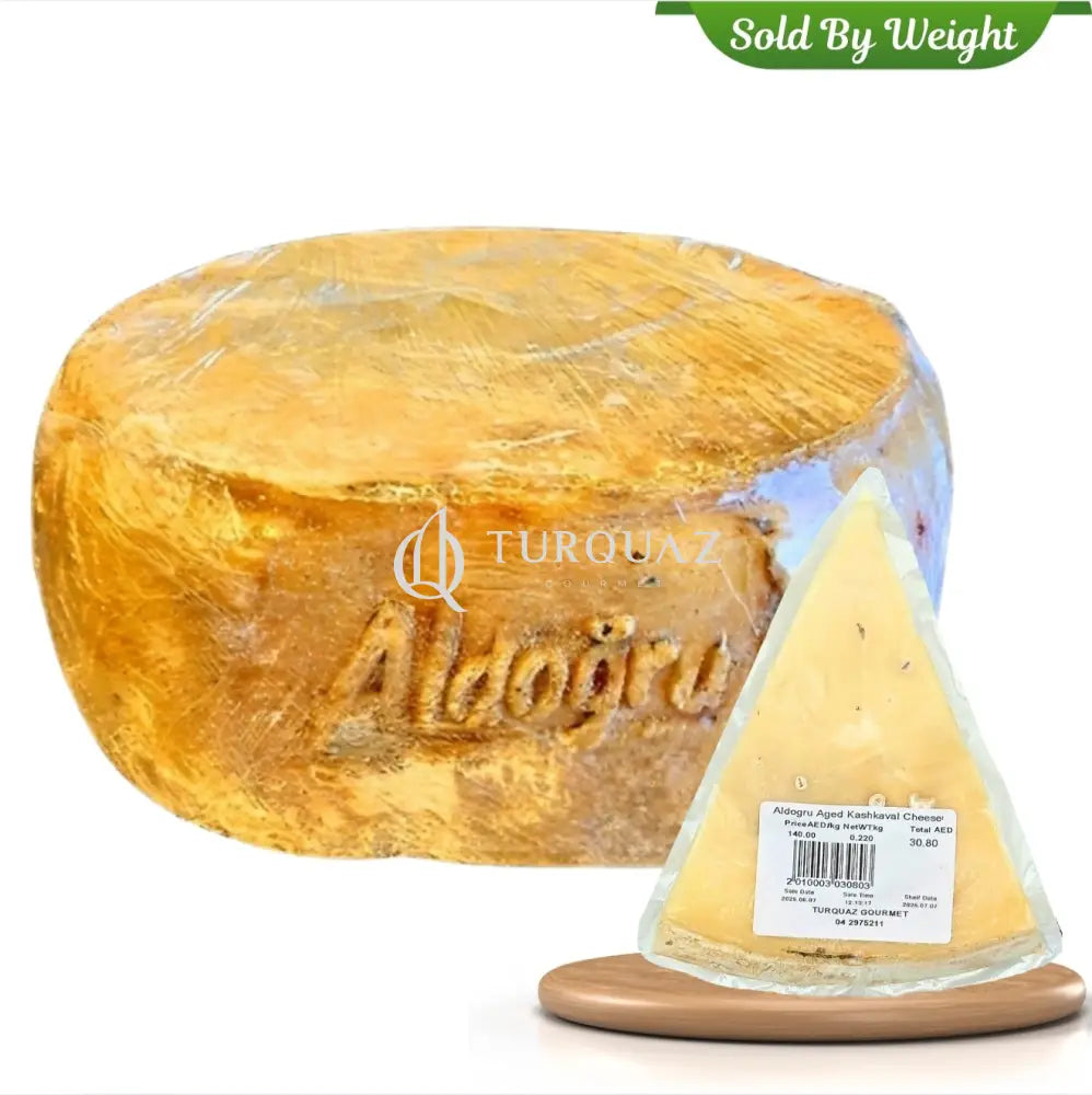 Aldogru Aged Kashkaval Cheese SBW TURKISH CHEESE