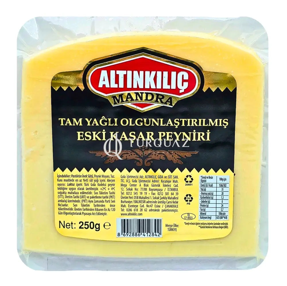 Altinkilic Mandra Kashkaval Cheese 250g TURKISH CHEESE