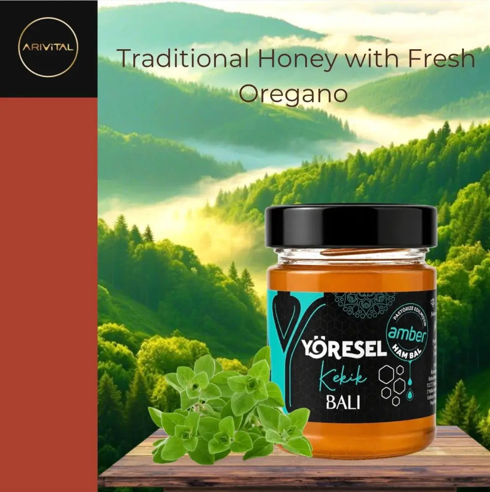 Amber Oregano Organic Honey 350g - Amber Organic Oregano Honey 350g
