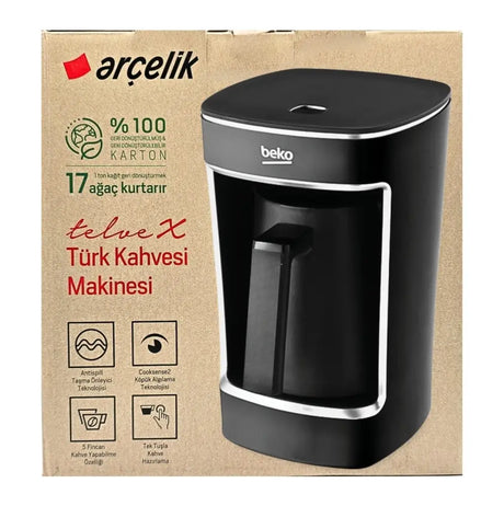 Arcelik TKM 3341 Antrasit Telve-X Turkish Coffee Machine Arcelik TKM 3341 Telve-X Anthracite Turkish Coffee Machine