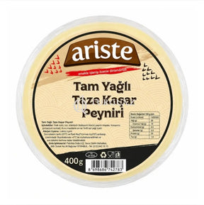 Ariste Tam Yagli Taze Kasar Cheese 400g - Ariste Fresh Kashkaval Cheese 400g