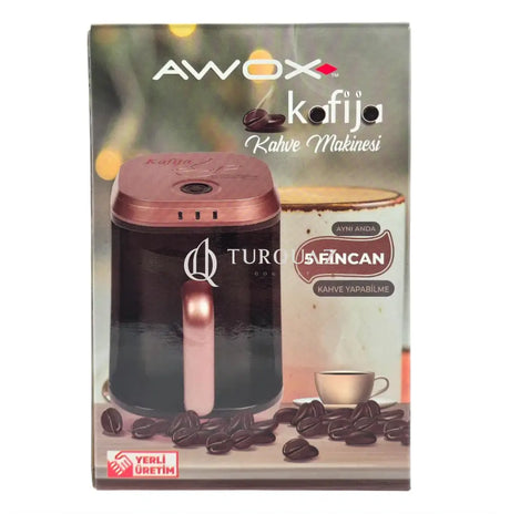 Awox Kafija Rose Gold Turkish Coffee Machine Single Pot Awox Turkish Coffee Machine (Single Pot)