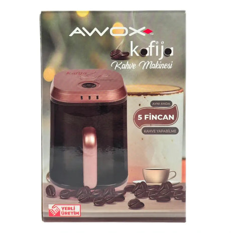 Awox Kafija Rose Gold Turkish Coffee Machine Single Pot Awox Turkish Coffee Machine (Single Pot)