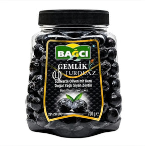 Bagci Black Olives Gemlik 700g - Bagci Black Olives 700g