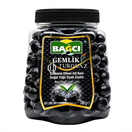 Bagci Black Olives Gemlik 700g - Bagci Black Olives 700g