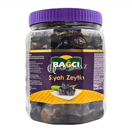 Bagci Black Olives Salamura XL-L SizeX900g Bagci Black Olives Salamura 900g