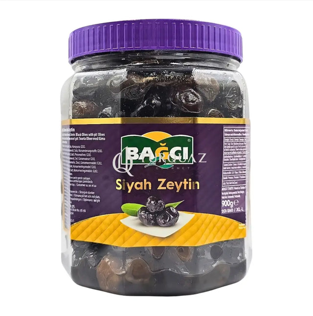 Bagci Black Olives Salamura XL-L SizeX900g Bagci Black Olives Salamura 900g