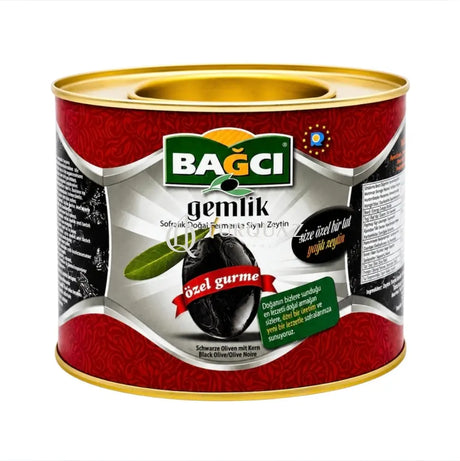 Bagci Gemlik Fermented Black Olives 500g - Bagci Oily Olives Black Olives 500g