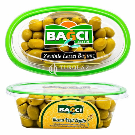 Bagci Green Cracked Olives 400g - Bagci Black Olives Grackes Green Olives 400g
