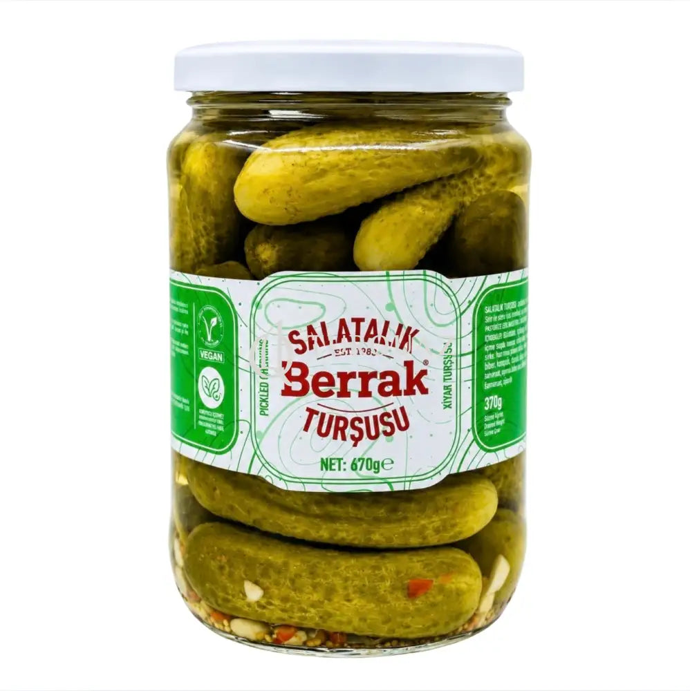Berrak Cucumber Salatalik Pickled No:2 670g - Berrak Pickled Cucumber No: 2 720 ml