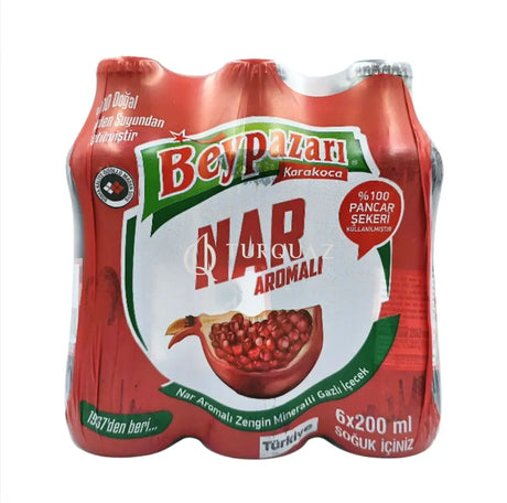 Beypazarı Pomegranate Flavor Mineral Water 6pcsX200ml NATURAL MINERAL WATER