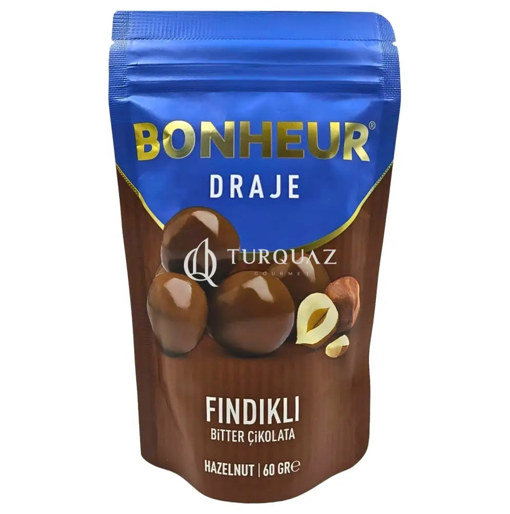 Bonheur Hazelnut Bitter Draje 60g Hazelnut Bitter Draje